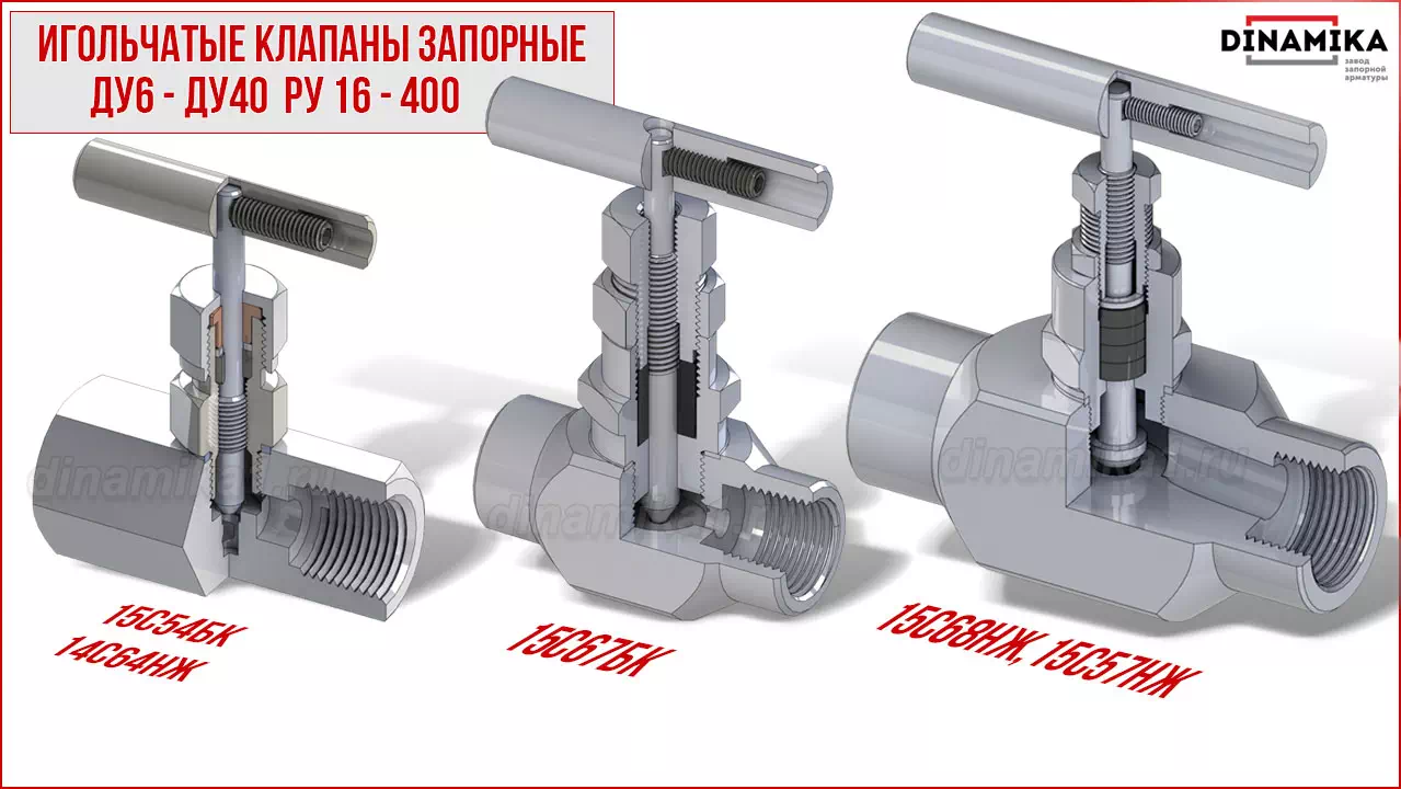 Резьбовые клапаны игольчатые муфтовые в Томске